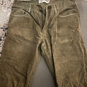 Levi's Men's Corduroy Pants - Olive Green